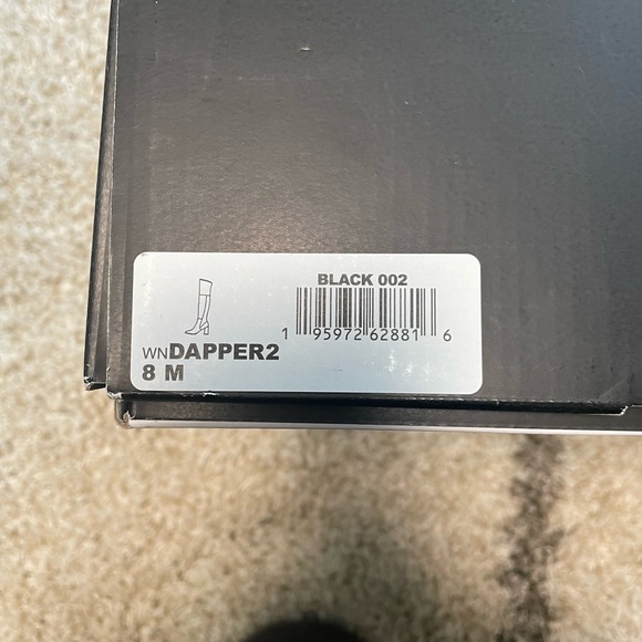 Nine West thigh high black suede boots - Picture 2 of 4